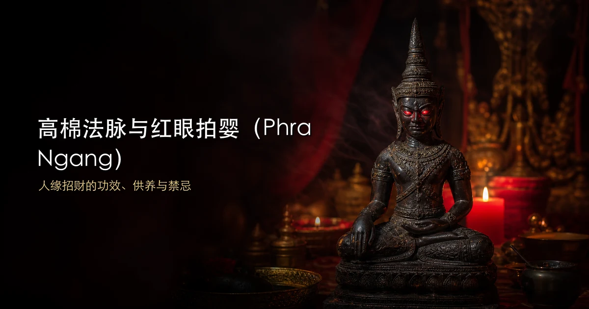 高棉法脉与红眼拍婴(Phra Ngang):人缘招财的功效、供养与禁忌