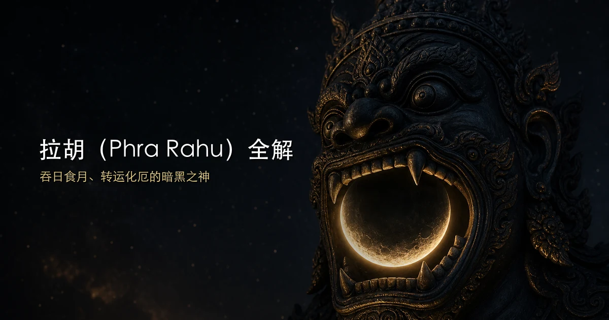 拉胡(Phra Rahu)全解:吞日食月、转运化厄的暗黑之神