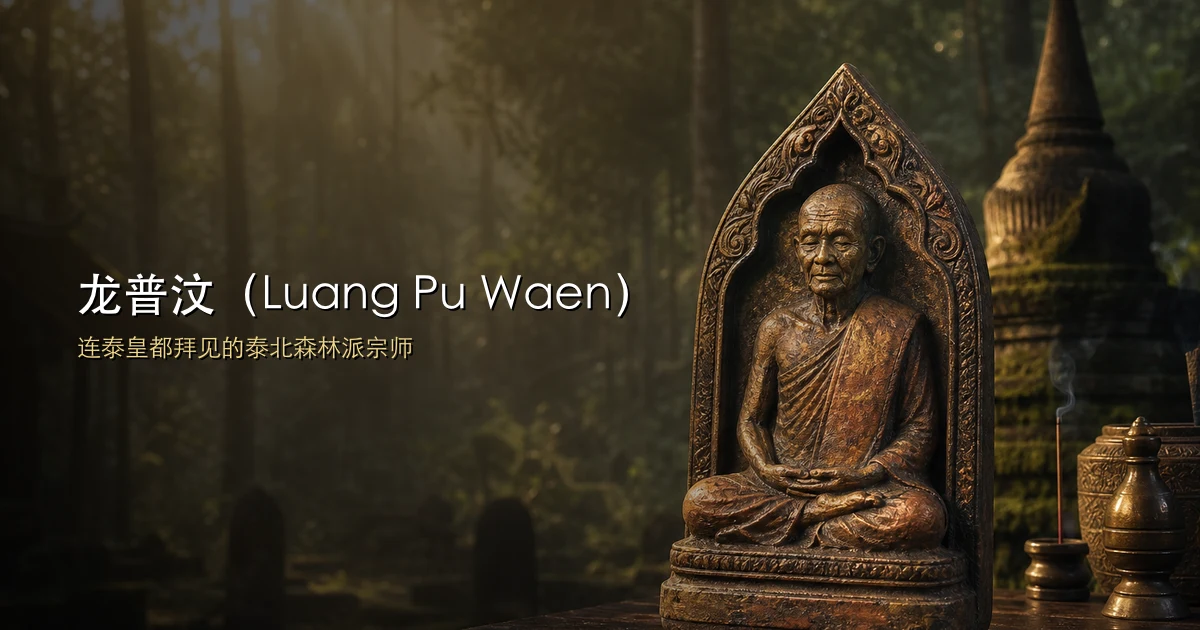龙普汶(Luang Pu Waen):连泰皇都拜见的泰北森林派宗师
