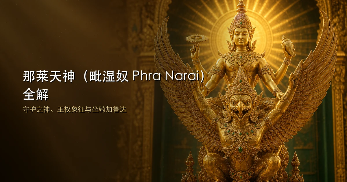 那莱天神(毗湿奴 Phra Narai)全解:守护之神、王权象征与坐骑加鲁达