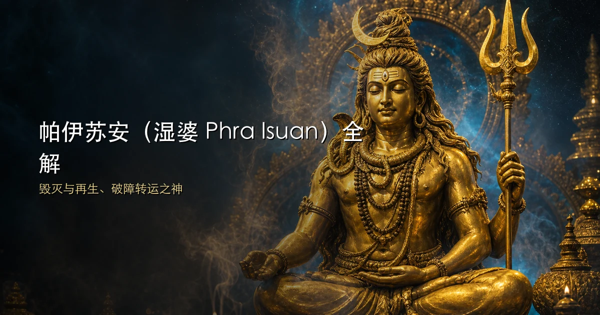帕伊苏安(湿婆 Phra Isuan)全解:毁灭与再生、破障转运之神