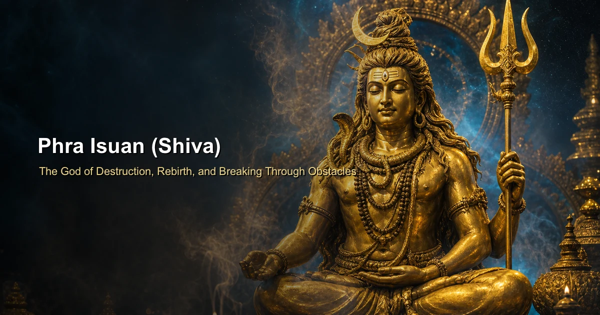 Phra Isuan (Shiva): The God of Destruction, Rebirth, and Breaking Through Obstacles