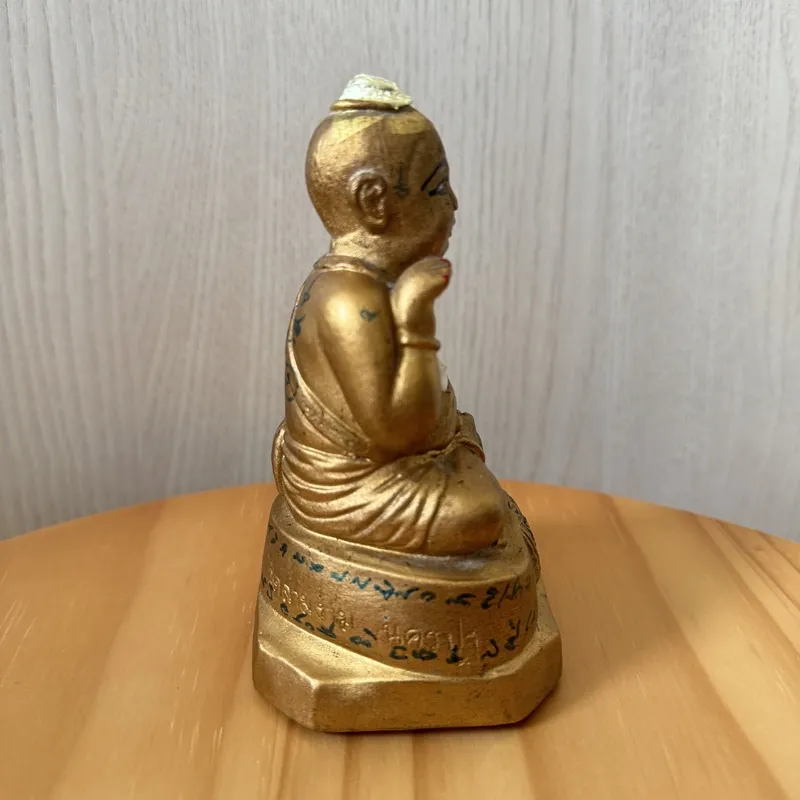 龙婆炎·亲制古曼童摆件·佛历2553年·三暗寺出庙（仅此一尊·龙婆爹唯一嫡传弟子亲手制作·藏家级孤品） 7