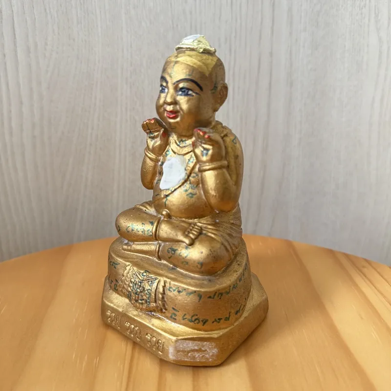 龙婆炎·亲制古曼童摆件·佛历2553年·三暗寺出庙（仅此一尊·龙婆爹唯一嫡传弟子亲手制作·藏家级孤品） 2