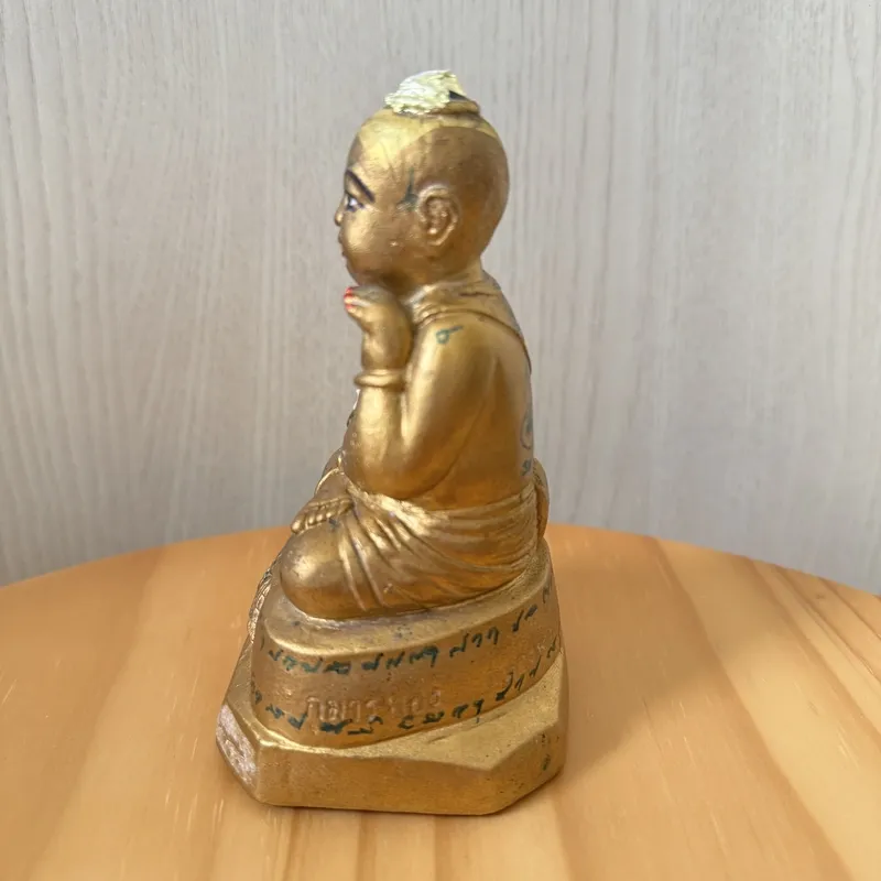龙婆炎·亲制古曼童摆件·佛历2553年·三暗寺出庙（仅此一尊·龙婆爹唯一嫡传弟子亲手制作·藏家级孤品） 3