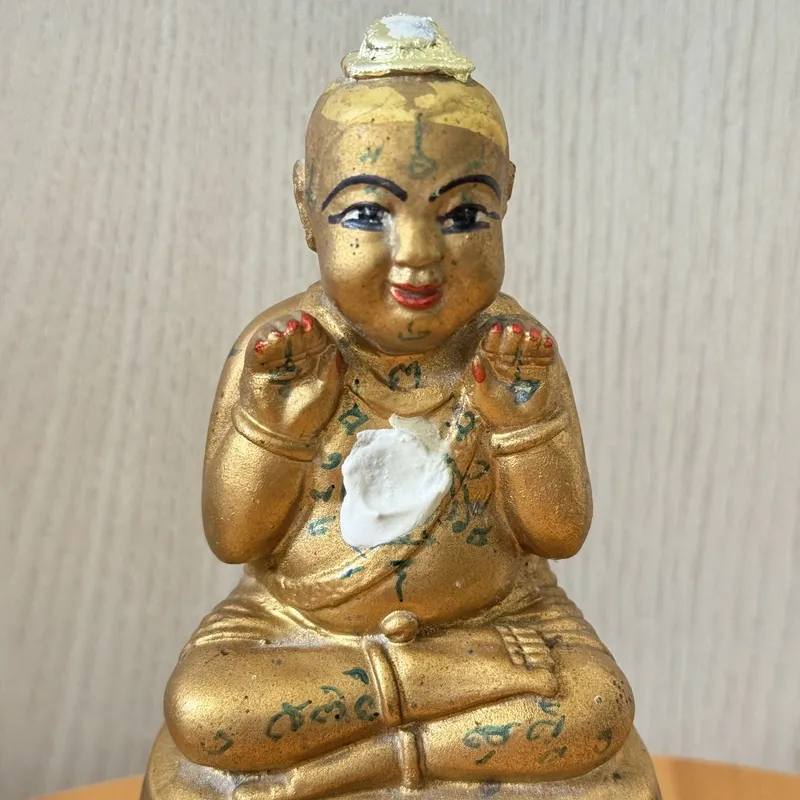 龙婆炎·亲制古曼童摆件·佛历2553年·三暗寺出庙（仅此一尊·龙婆爹唯一嫡传弟子亲手制作·藏家级孤品） 10