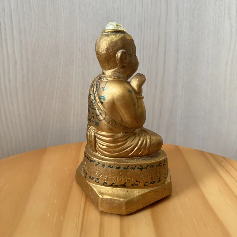 龙婆炎·亲制古曼童摆件·佛历2553年·三暗寺出庙（仅此一尊·龙婆爹唯一嫡传弟子亲手制作·藏家级孤品） 6