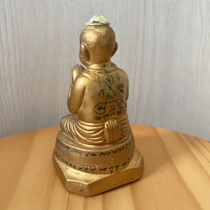 龙婆炎·亲制古曼童摆件·佛历2553年·三暗寺出庙（仅此一尊·龙婆爹唯一嫡传弟子亲手制作·藏家级孤品） 4