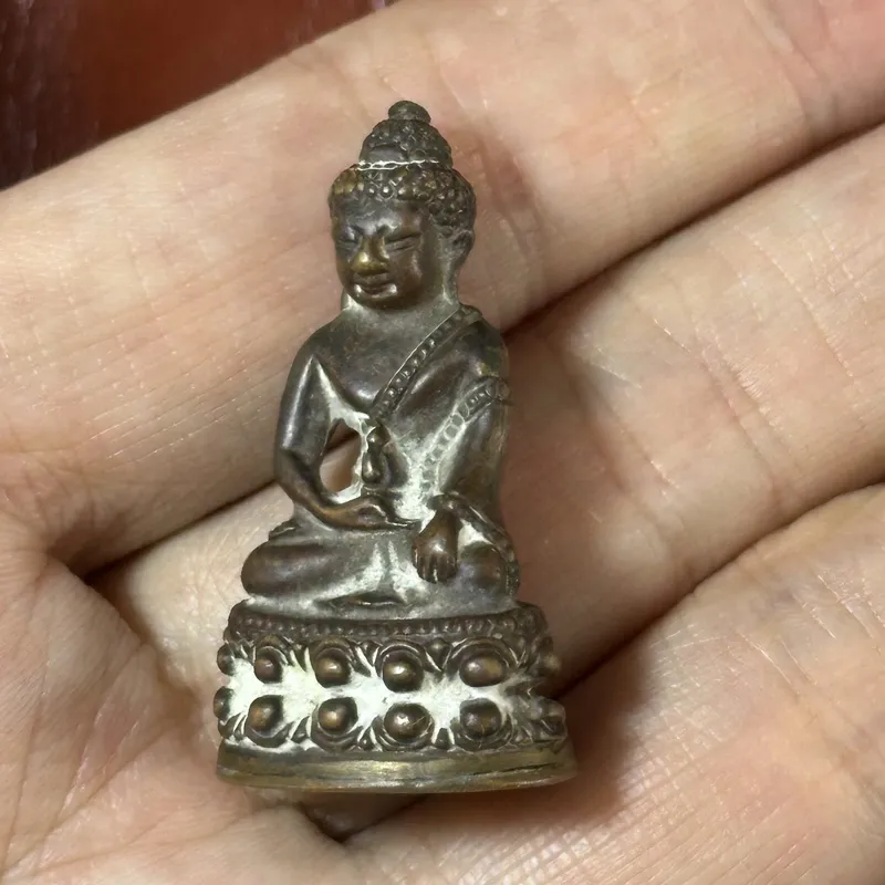 LP Thong Bai · Medicine Buddha Kring · Chinbanchon · Mixed Metal · Wat Salad Phrao B.E. 2556 — One Piece Only 2