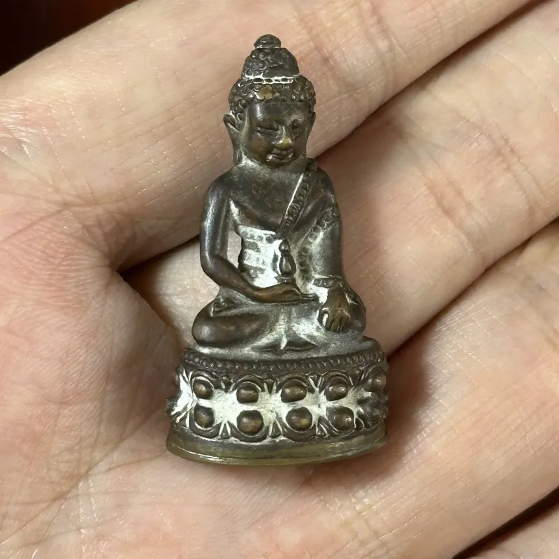 LP Thong Bai · Medicine Buddha Kring · Chinbanchon · Mixed Metal · Wat Salad Phrao B.E. 2556 — One Piece Only 3