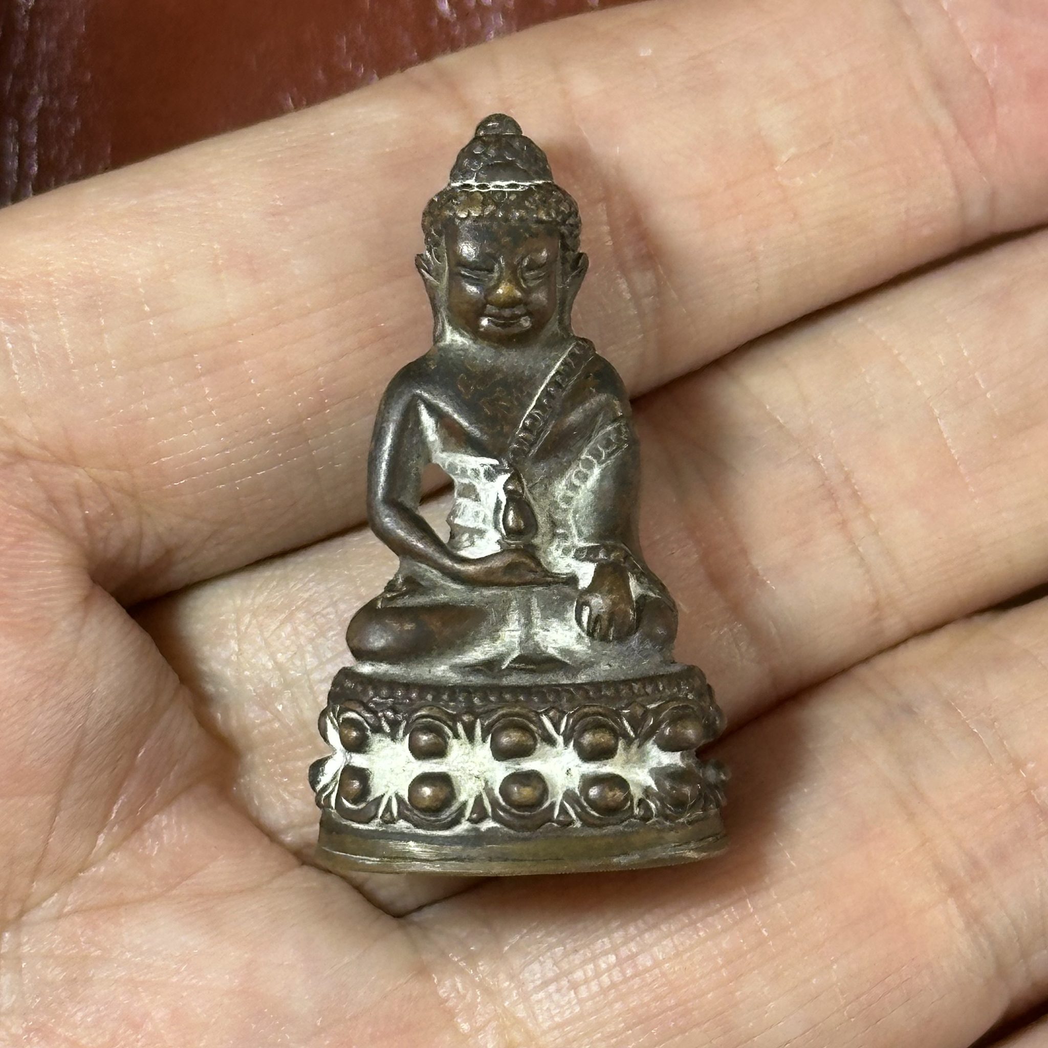 LP Thong Bai · Medicine Buddha Kring · Chinbanchon · Mixed Metal · Wat Salad Phrao B.E. 2556 — One Piece Only