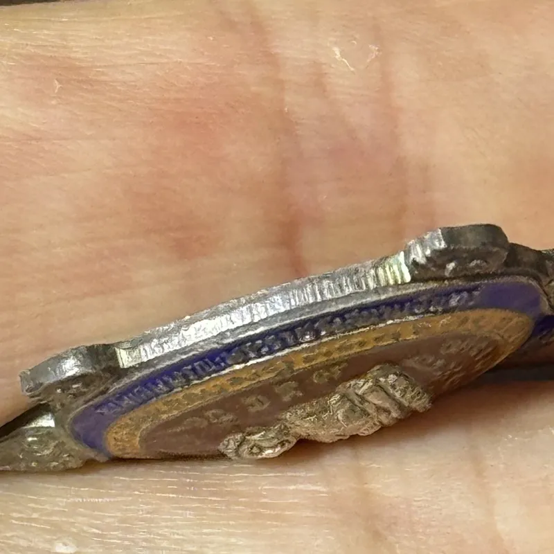 Luang Pu Liew · Phaya Tao Ruean Turtle · Run Sanam Chan · Silver with Fired Enamel · Wat Rai Taeng Thong B.E. 2538 — Original Box, Certified CO06547 4