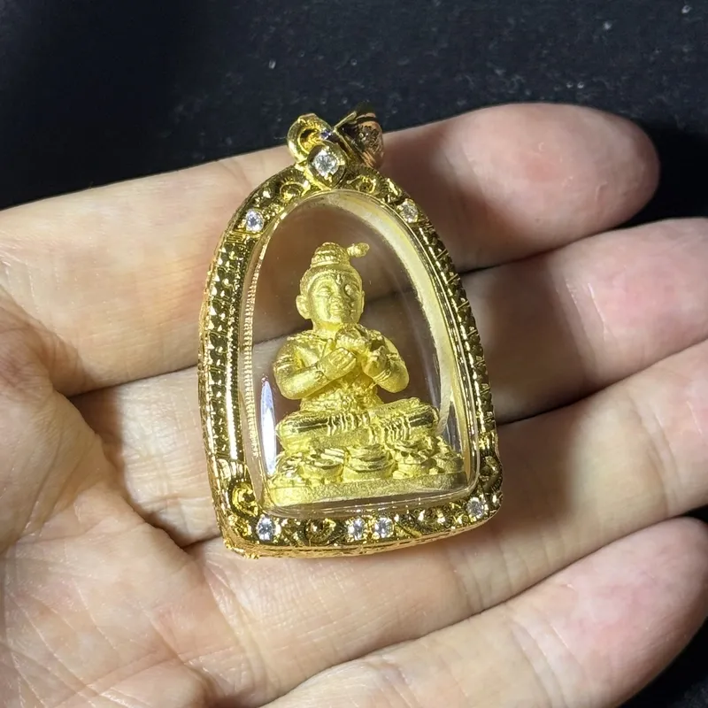 龙婆雨水101周年冥诞纪念·古曼童·金属材质（佛历2556年派隆寺法会开光｜意大利金防水壳·初缘系列） 2