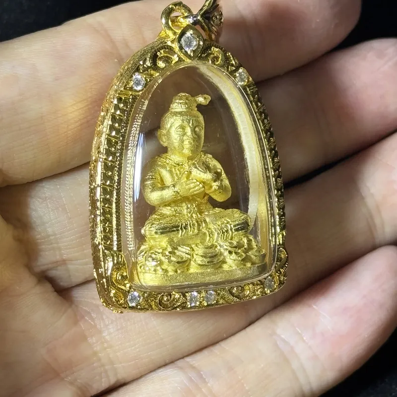龙婆雨水101周年冥诞纪念·古曼童·金属材质（佛历2556年派隆寺法会开光｜意大利金防水壳·初缘系列） 4