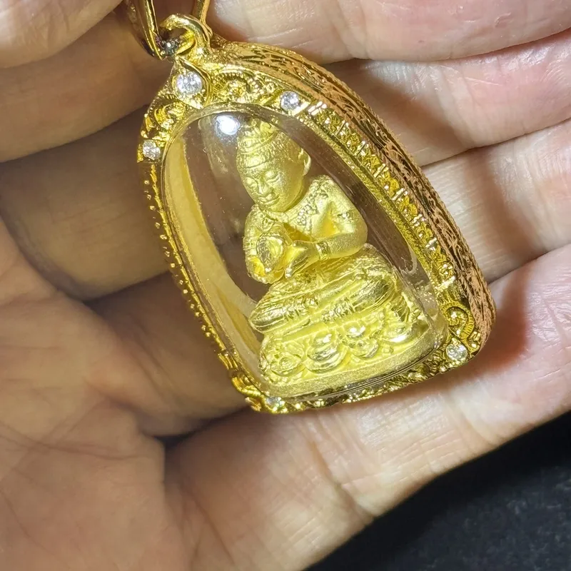 龙婆雨水101周年冥诞纪念·古曼童·金属材质（佛历2556年派隆寺法会开光｜意大利金防水壳·初缘系列） 6