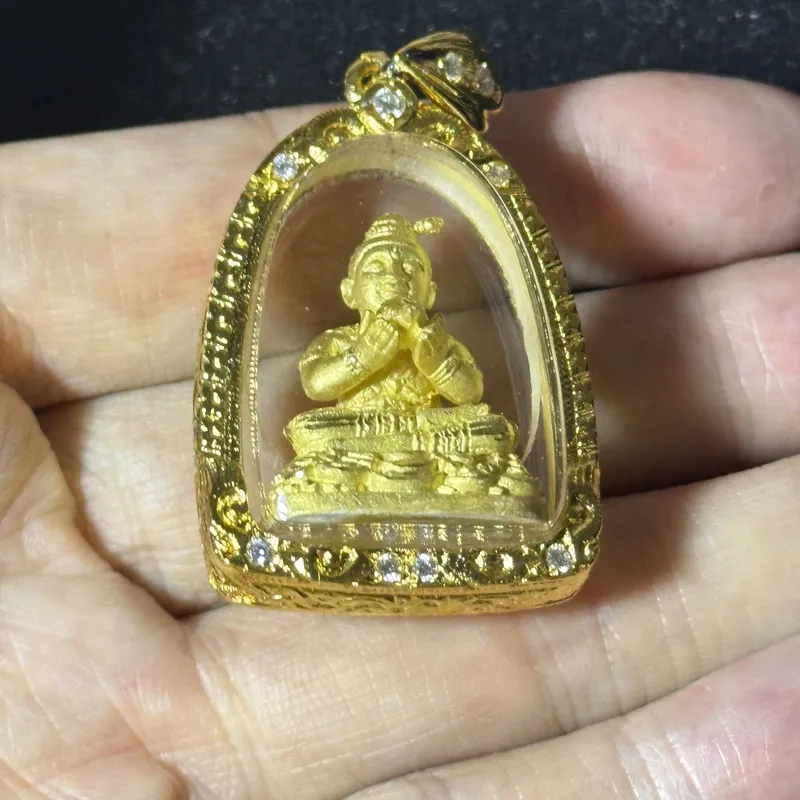 龙婆雨水101周年冥诞纪念·古曼童·金属材质（佛历2556年派隆寺法会开光｜意大利金防水壳·初缘系列） 5
