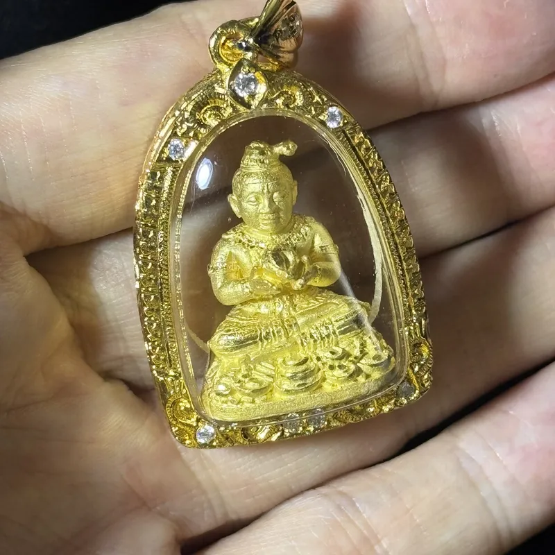 龙婆雨水101周年冥诞纪念·古曼童·金属材质（佛历2556年派隆寺法会开光｜意大利金防水壳·初缘系列） 3