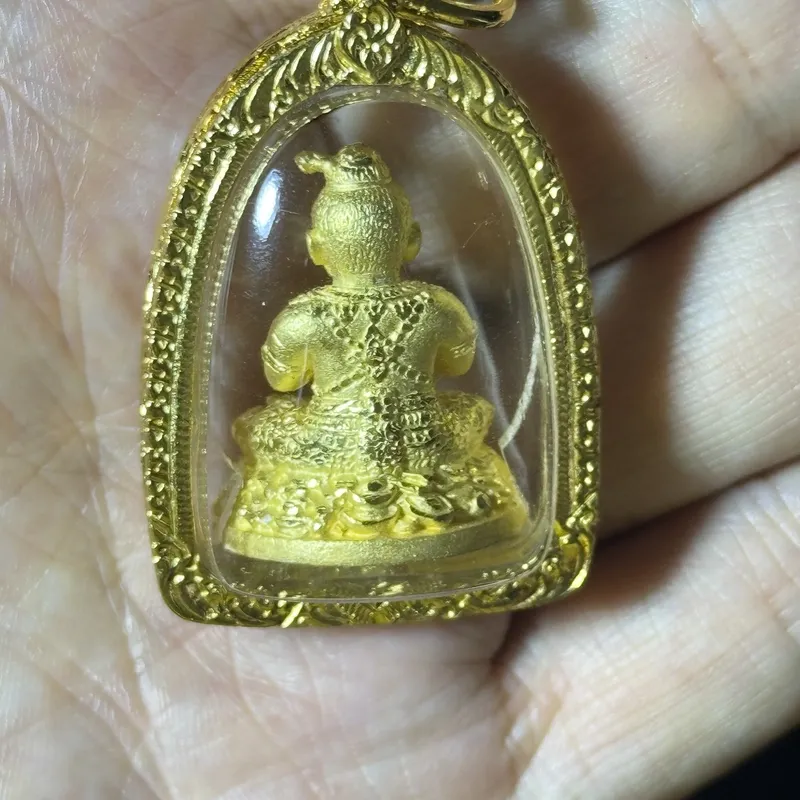 龙婆雨水101周年冥诞纪念·古曼童·金属材质（佛历2556年派隆寺法会开光｜意大利金防水壳·初缘系列） 9