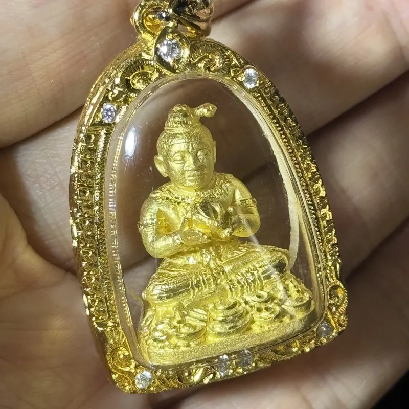 龙婆雨水101周年冥诞纪念·古曼童·金属材质（佛历2556年派隆寺法会开光｜意大利金防水壳·初缘系列） 10