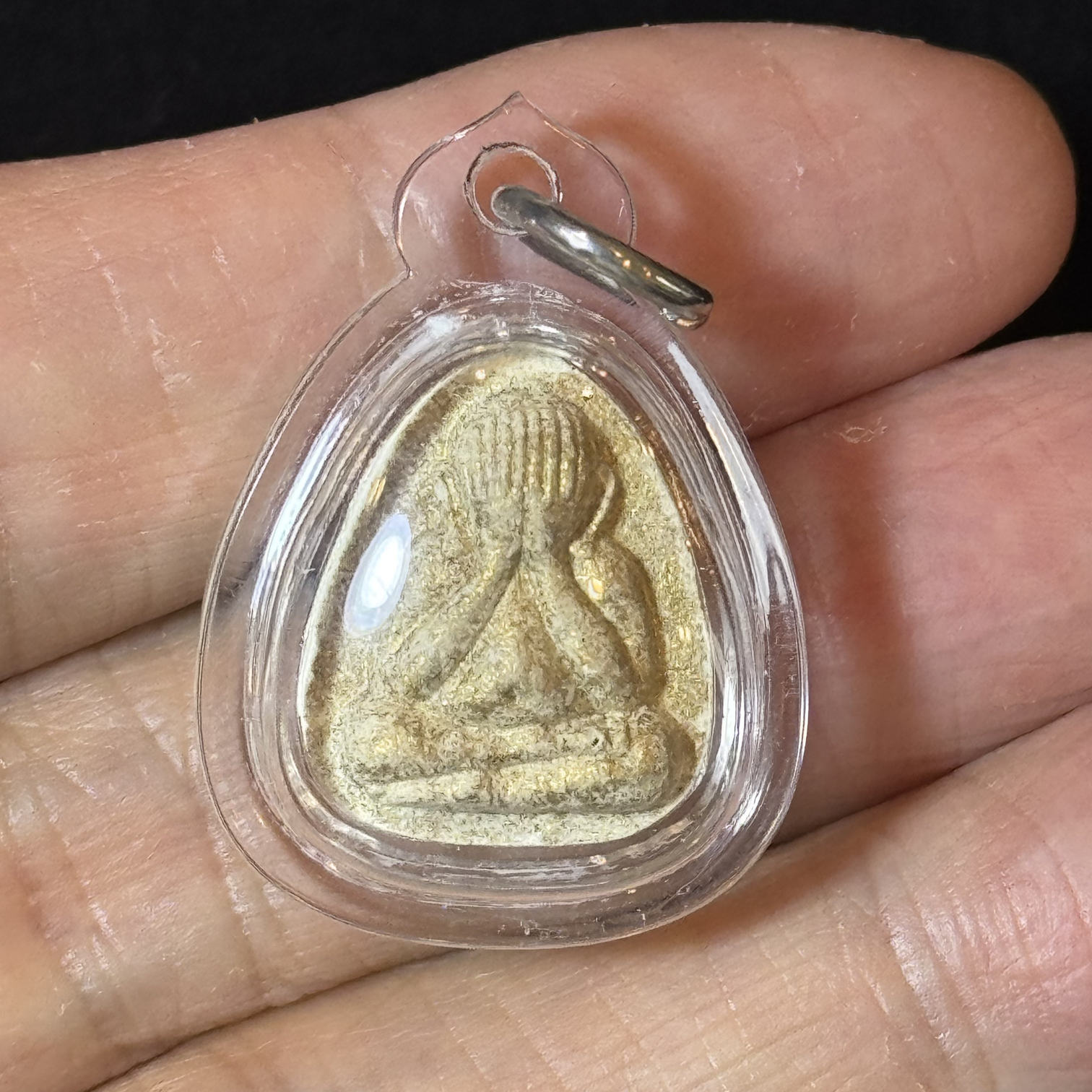 Luang Phor Tim · Wat Laharn Rai | Closed-Eye Wealth God Amulet · Powder Version · B.E. 2563 Edition