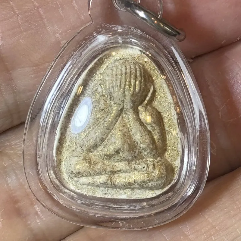 龙婆添 · 拉哈莱寺丨พระปิดตานะเศรษฐี闭眼财神牌 · 粉末版 · 佛历2563年督造 4