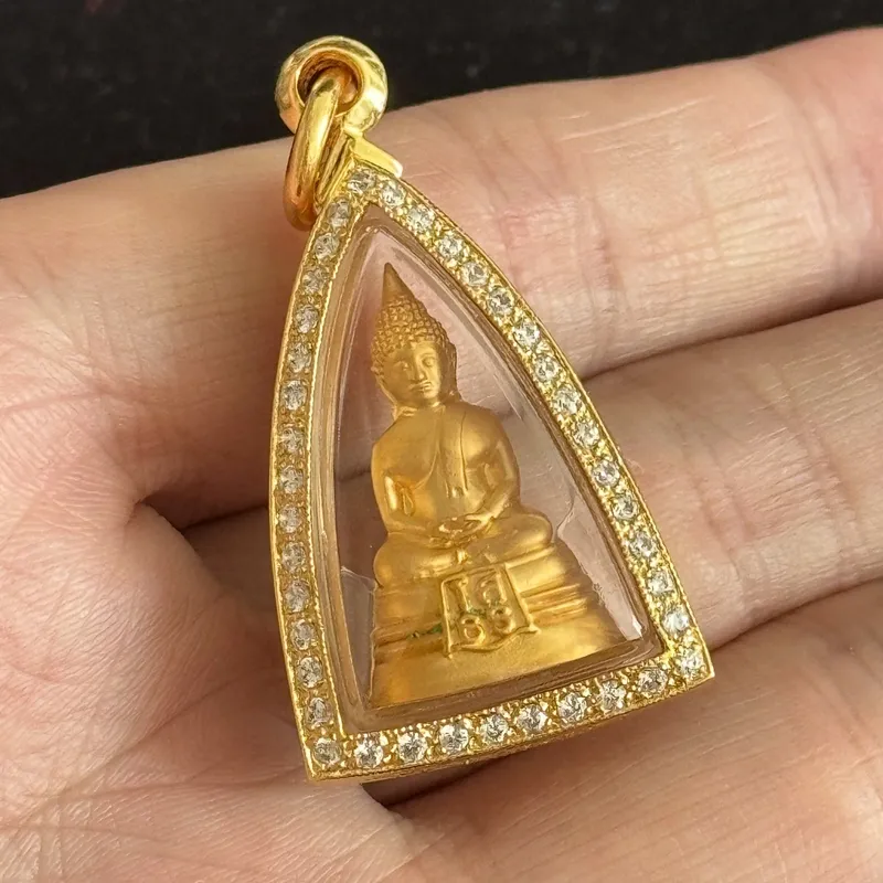 龙婆索通·索通佛禅定像·水钻金壳版（วัดโสธรวรารามวรวิหาร 北柳府索通寺出品｜水钻镶嵌防水壳·库存100件） 5
