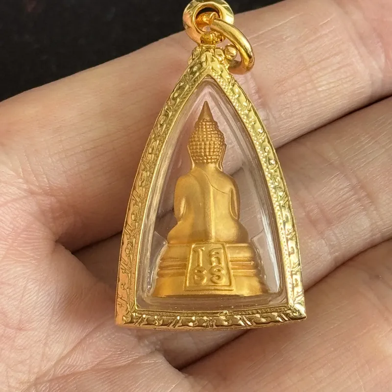 龙婆索通·索通佛禅定像·水钻金壳版（วัดโสธรวรารามวรวิหาร 北柳府索通寺出品｜水钻镶嵌防水壳·库存100件） 6