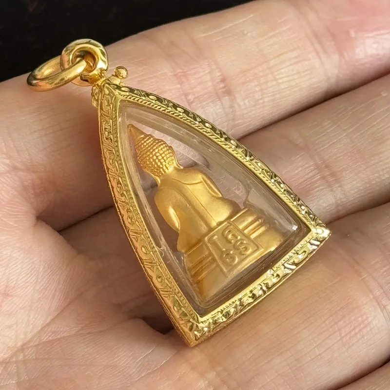 龙婆索通·索通佛禅定像·水钻金壳版（วัดโสธรวรารามวรวิหาร 北柳府索通寺出品｜水钻镶嵌防水壳·库存100件） 7
