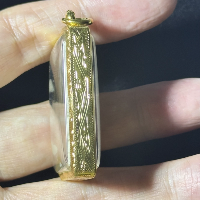 龙婆本 2541 骑虎粉质佛牌 Wat Bang Phra 认证真品 6