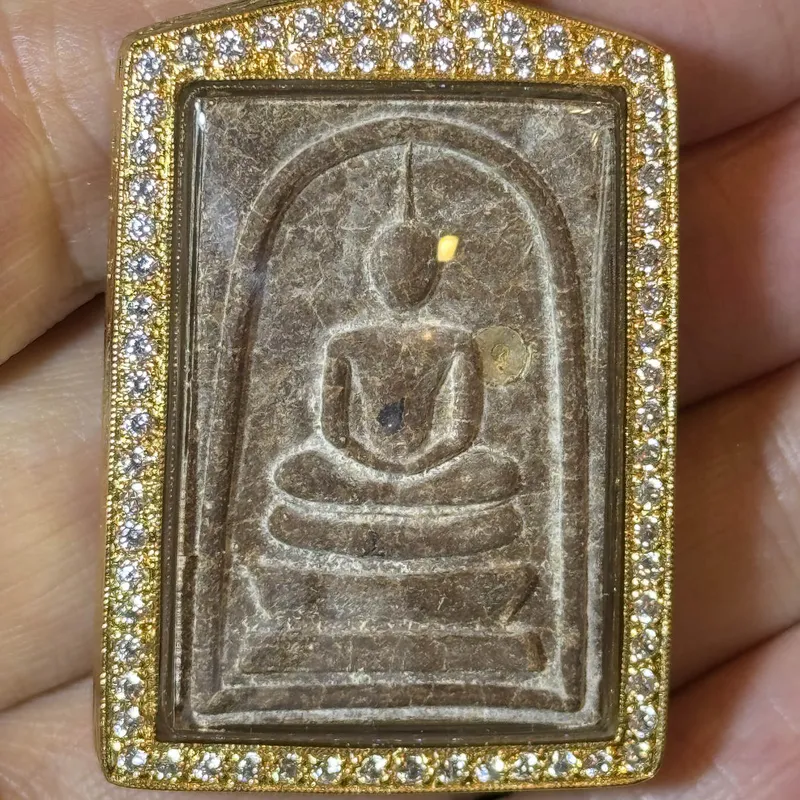 龙婆添 · 拉哈莱寺丨พระสมเด็จชินบัญชร崇迪金刚盔甲版 · 粉末版 · 佛历2559年督造 4