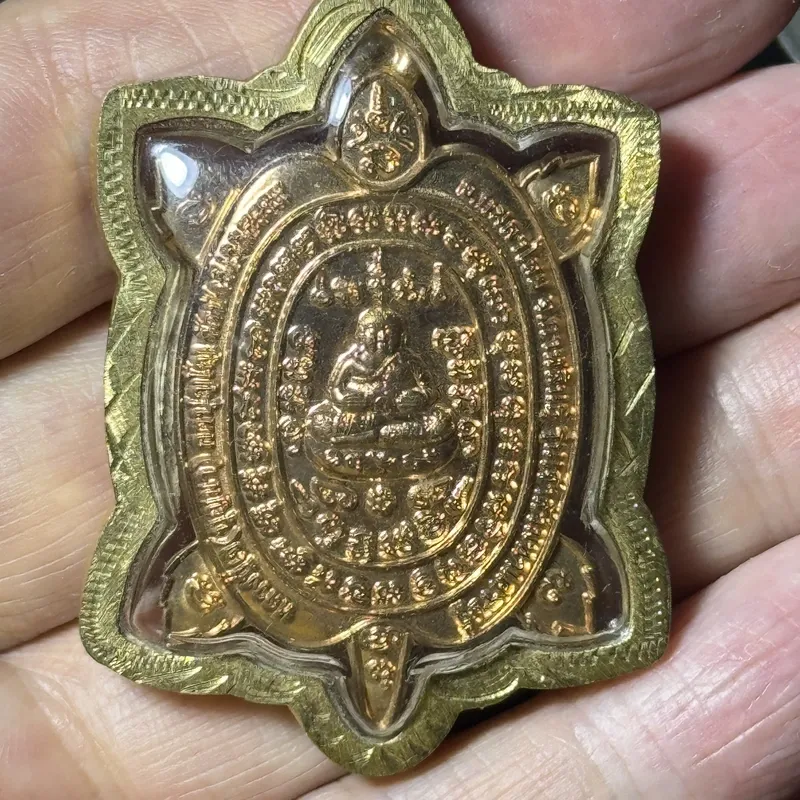 龙普杰·帕雅灵龟牌·เจ้าสัวมหาเศรษฐี富豪大财主版·铜质（佛历2563年维威塔森林寺亲主加持｜金色防水壳·仅此一件） 5