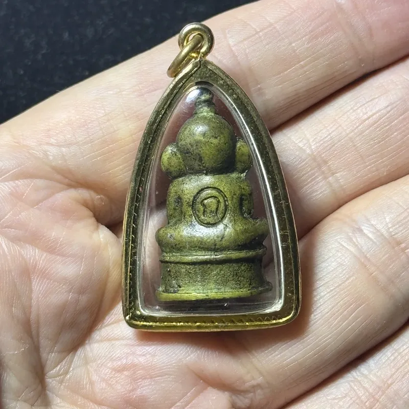 Luang Pho Koy · Phra Ngang Red-Eye · Sacred Alloy · Wat Khao Din Tai, Buriram B.E. 2551 — Limited Run of 999, One of a Kind, Gold-Tone Waterproof Case 3