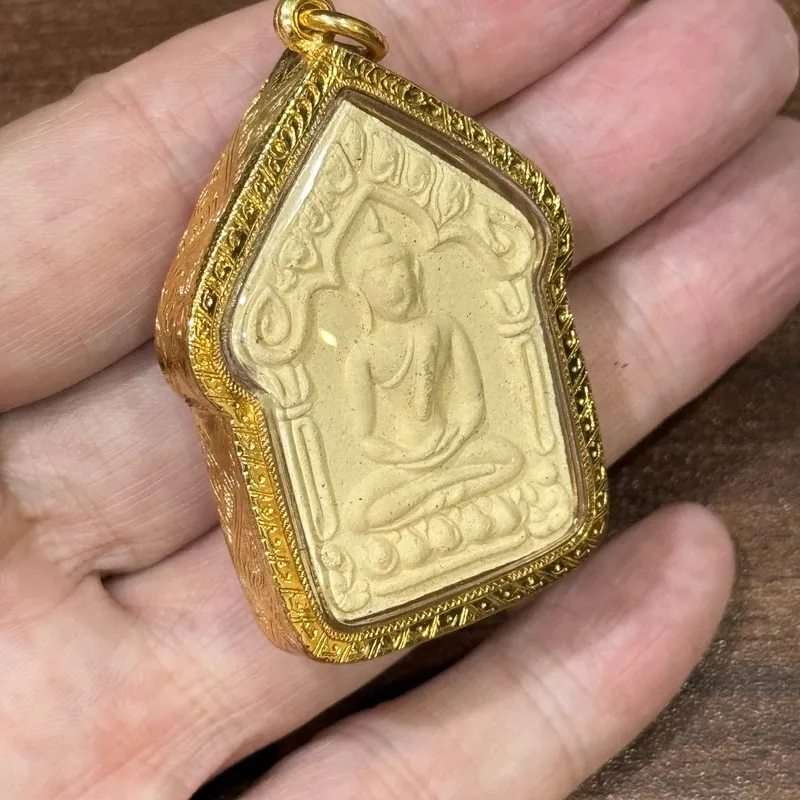 Luang Phor Tim · Wat Laharn Rai | Khun Paen Phrai Kuman · Banju Hua Jai Edition · Large · Twin Takrut · B.E. 2557 3