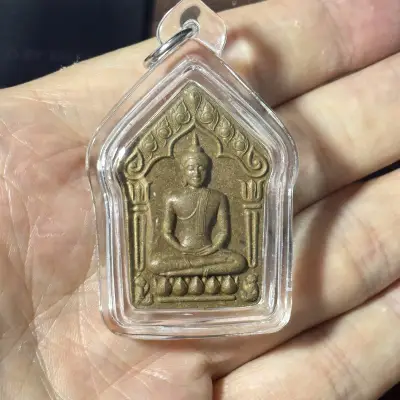 龙婆沙空·天尼密坤平佛·รุ่นสร้างอุโบสถ建殿期·พิมพ์ใหญ่大模·粉质（佛历2554年乌泰他尼府天尼密寺｜背嵌金符片·已配防水壳·鉴定卡P06549·仅此一件）
