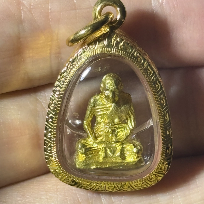 龙婆本 2536 黄铜立体法相小佛 Wat Bang Phra 认证真品 8