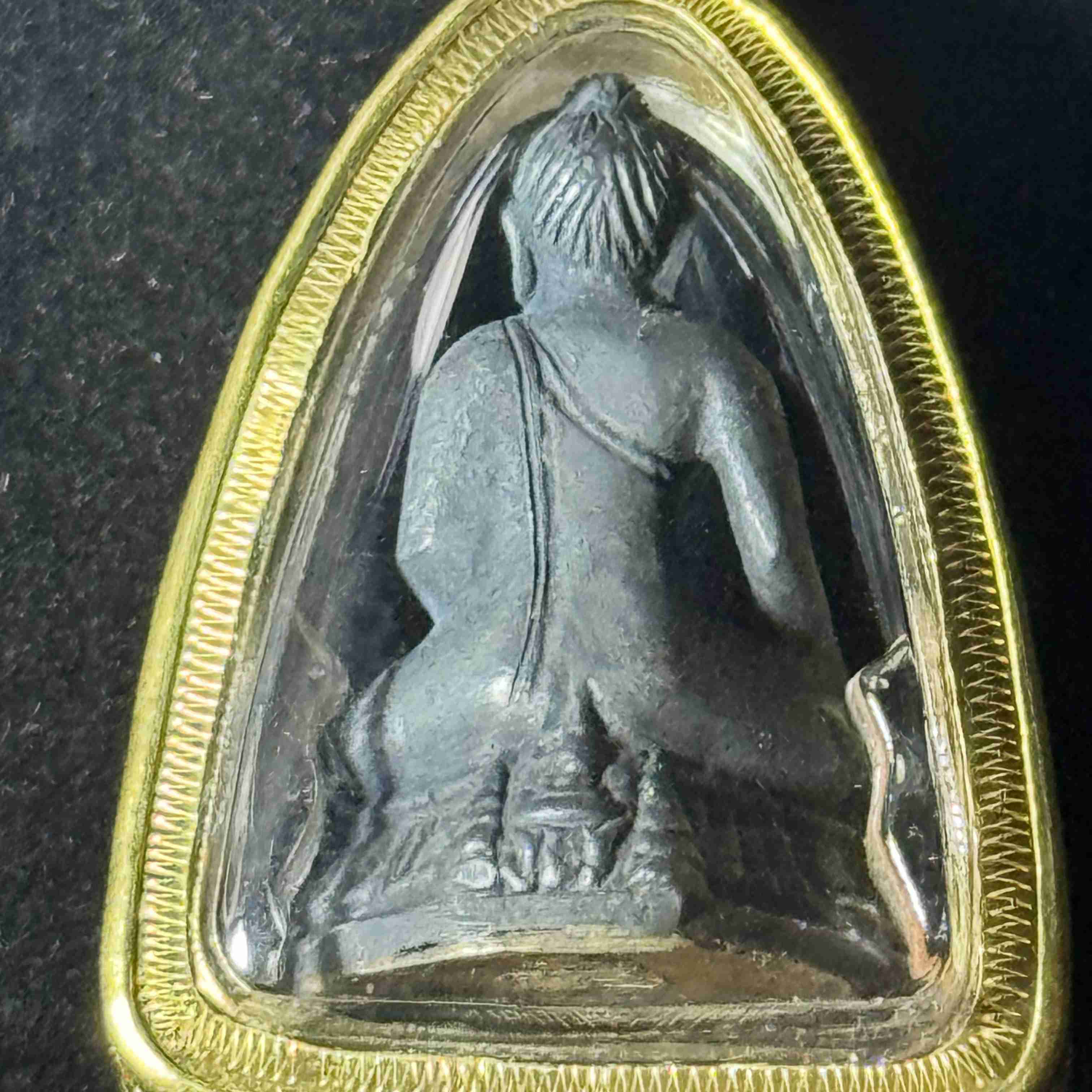 Luang Phor Wat Makut Kasatriyaram Medicine Buddha Amulet - 2511 B.E. Grand Blessing Ceremony (Middle Mold with Internal Bell) 4