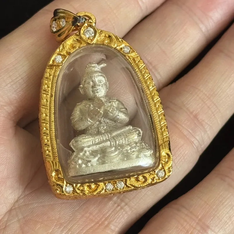 龙婆雨水·古曼童·银质·佛历2556年101周年冥诞法会开光｜意大利金防水壳·初缘系列 2