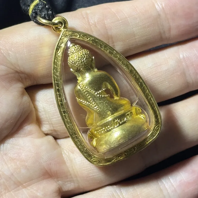 龙婆扎兰·药师佛·足金限量版（พระกริ่ง）·佛历2554年一期·安帕万寺（全球限量19尊·足金佛尊+金壳·含壳约42克·仅此一尊） 4