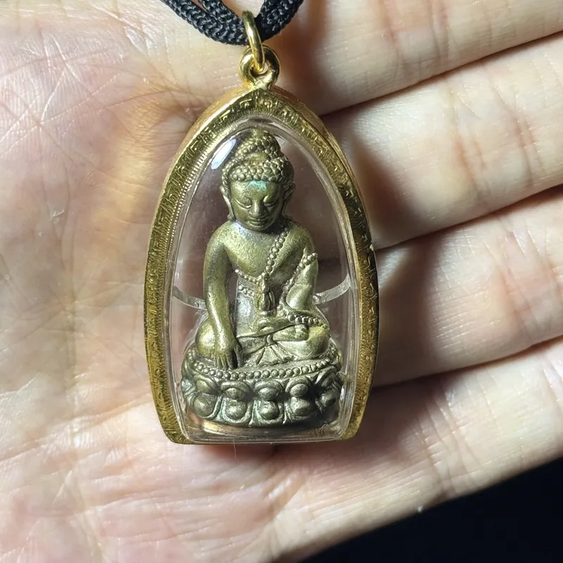 龙婆扎兰·药师佛·粉质（佛历2556年安帕万寺亲主开光｜意大利防水壳·仅此一件） 3