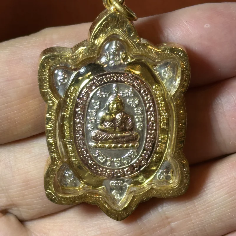 龙婆柳·招财龟·合金镀金（佛历2560年瓦莱登通寺开光｜泰国招财龟鼻祖） 7
