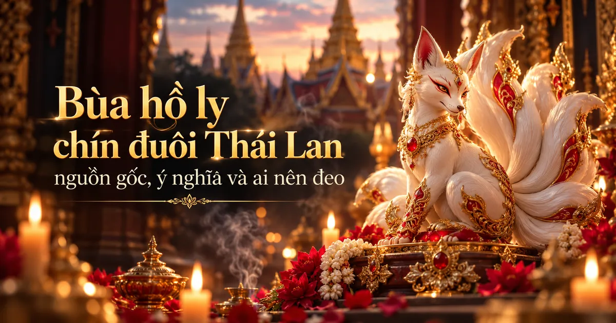 Bùa hồ ly chín đuôi Thái Lan: nguồn gốc, ý nghĩa và ai nên đeo