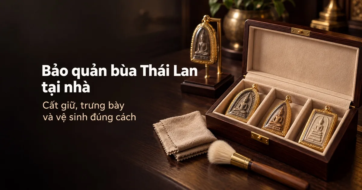 Cách bảo quản bùa Thái Lan tại nhà: cất giữ, trưng bày và vệ sinh đúng cách