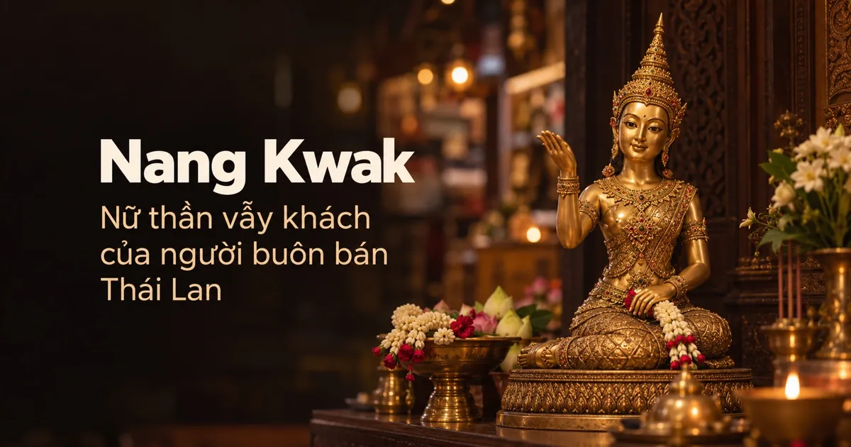 Nang Kwak: nữ thần vẫy khách của người buôn bán Thái Lan