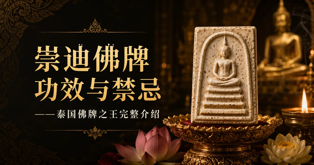崇迪佛牌功效与禁忌——泰国佛牌之王完整介绍