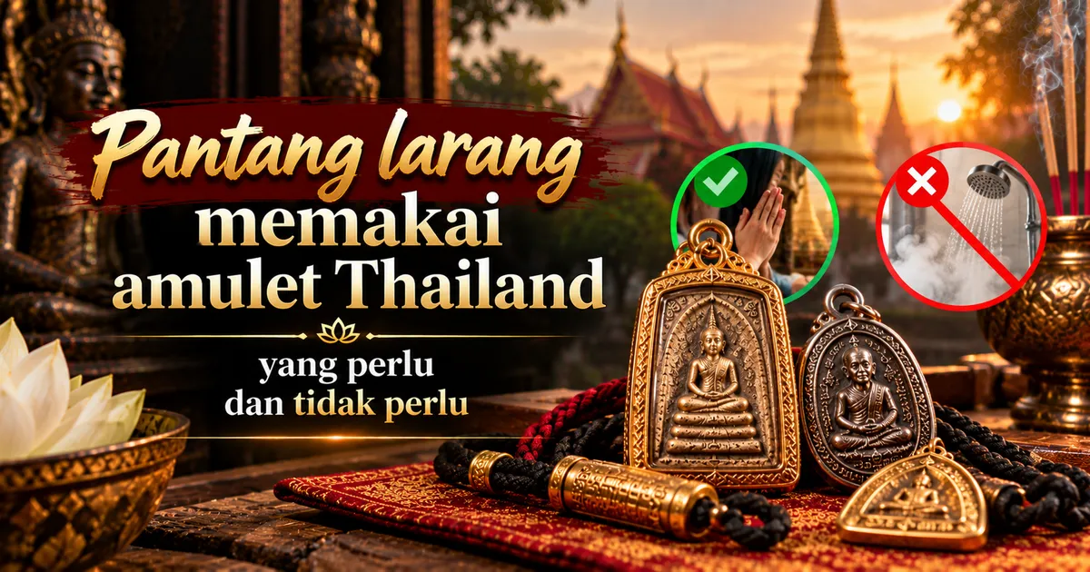 Pantang larang memakai amulet Thailand: yang perlu dan tidak perlu