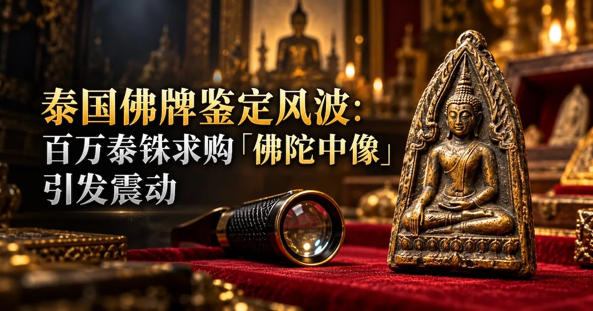 泰國佛牌鑑定風波:百萬泰銖求購「佛陀中像」引發震動