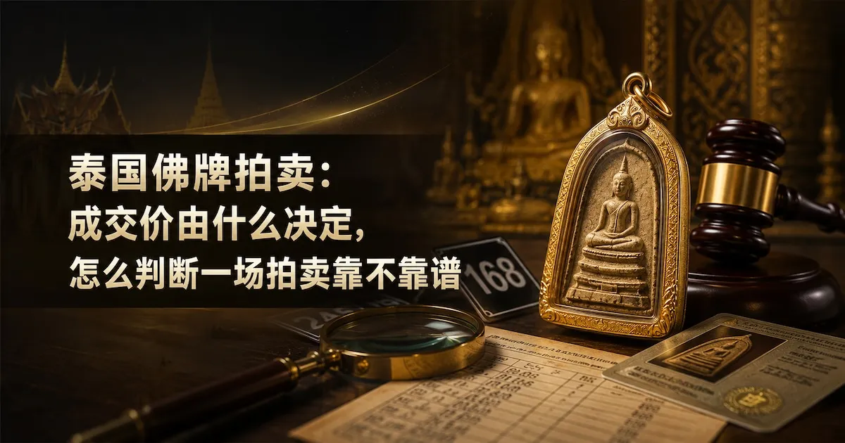 泰国佛牌拍卖:成交价由什么决定,怎么判断一场拍卖靠不靠谱