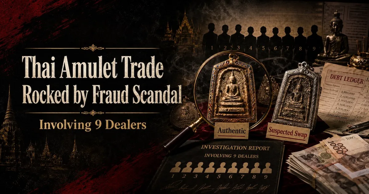 Thai Amulet Trade Rocked by Fraud Scandal Involving 9 Dealers
