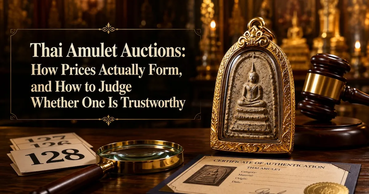 Thai Amulet Auctions: How Prices Actually Form, and How to Judge Whether One Is Trustworthy