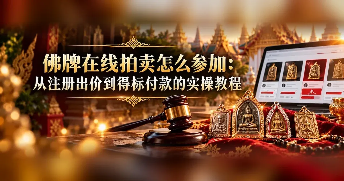 佛牌在線拍賣怎麼參加:從註冊出價到得標付款的實操教程